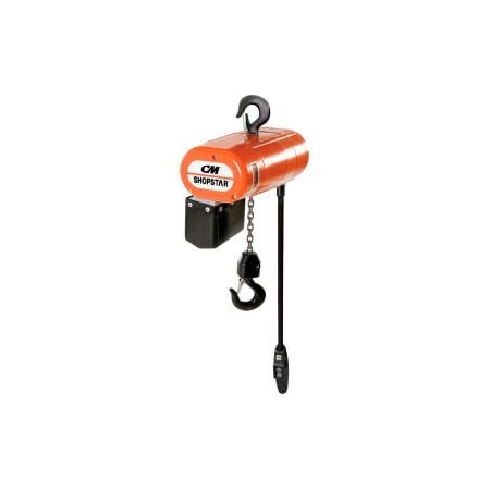 Cm CM Shopstar 14 Ton, Electric Chain Hoist, 10' Lift, 8 FPM, 115V 2095